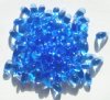 50 5x10mm Transparent Sapphire Drop Beads
